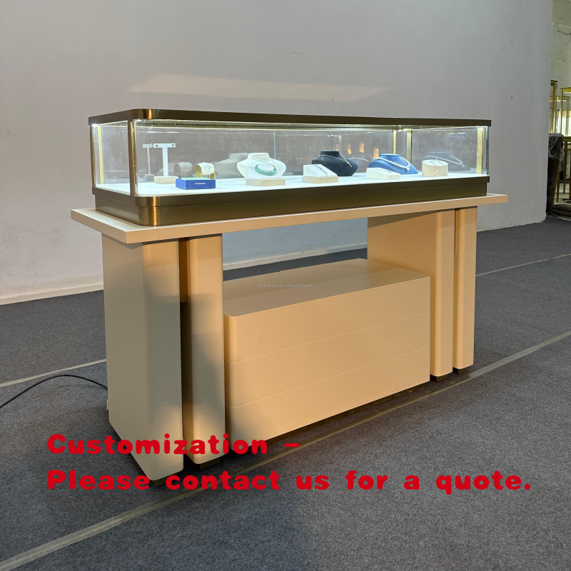 Luxury Watch Exhibition - カスタムステンレス製ジュエリーウォッチディスプレイテーブルショーケースキャビネットメタルガラスモダンラグジュアリーモール小売店展示メイドインジャパン