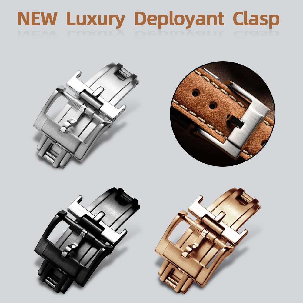 Luxury Watch Straps - 新しい高級デプロイアントクラスプ 16 ミリメートル 18 ミリメートル 20