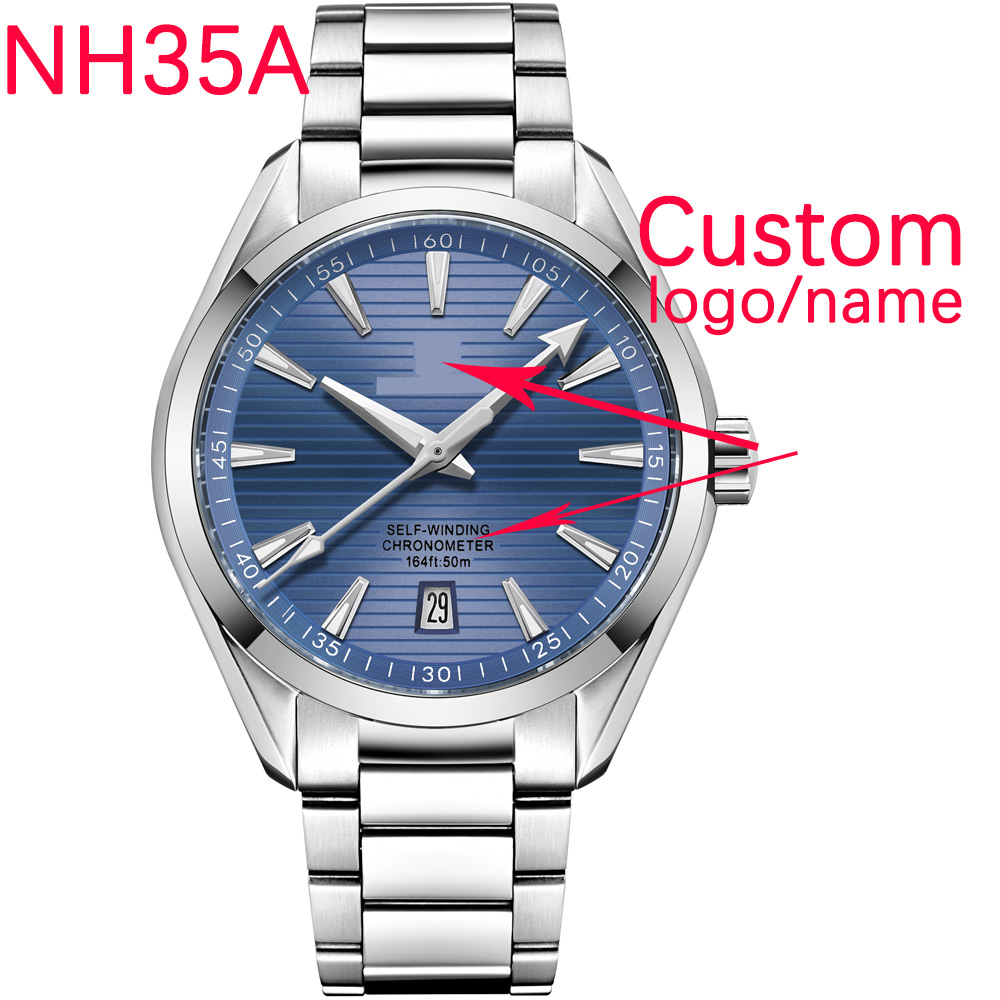 Luxury Watch Straps - 高級NH35ムーブメントカスタムロゴ41mmメンズスポーツ自動巻き腕時計サファイアスチールバンドメンズウォッチ