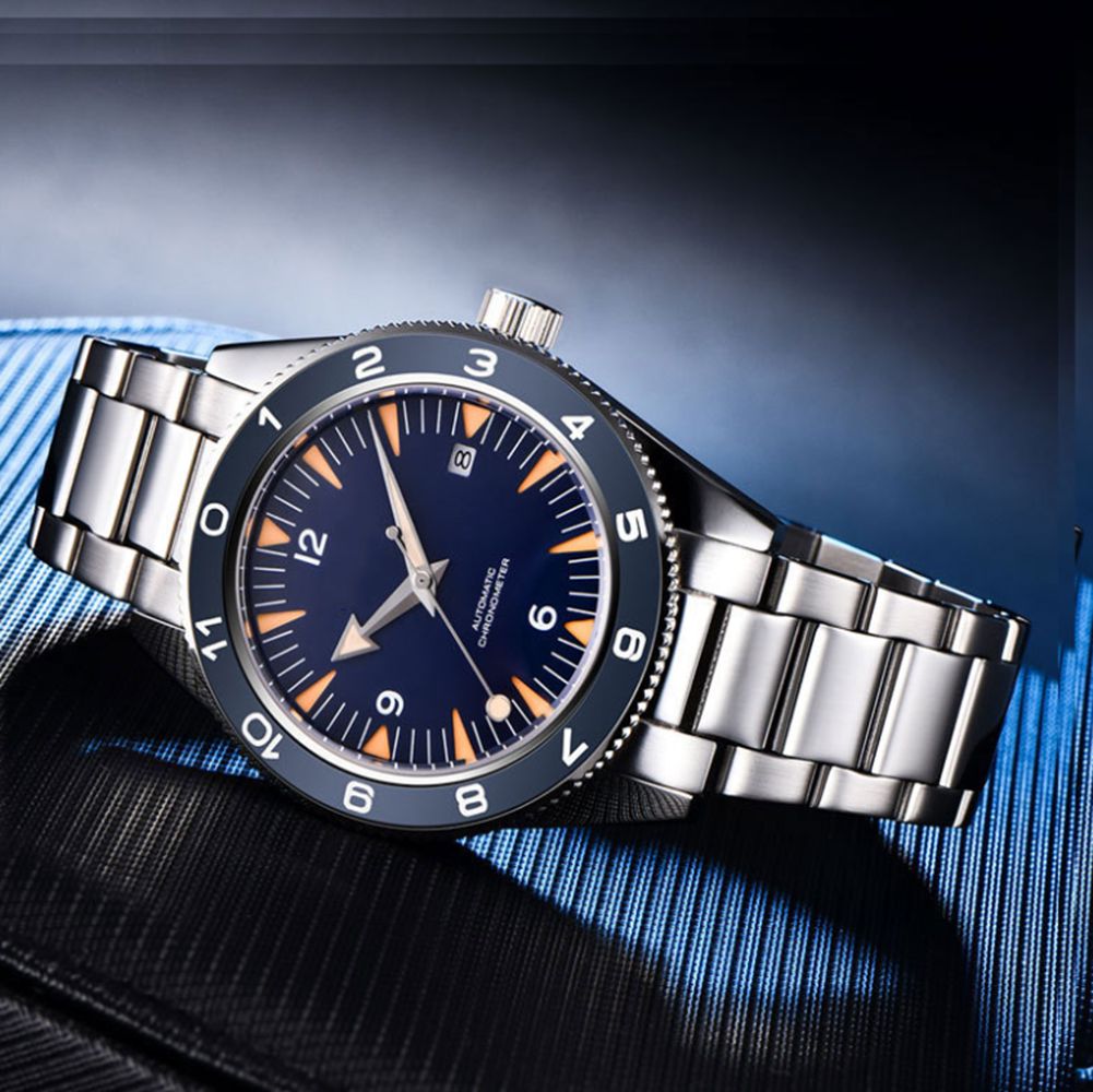 カスタムロゴ NH35 ムーブメント腕時計 10bars メ - Luxury Watch Collection のレビューと価格