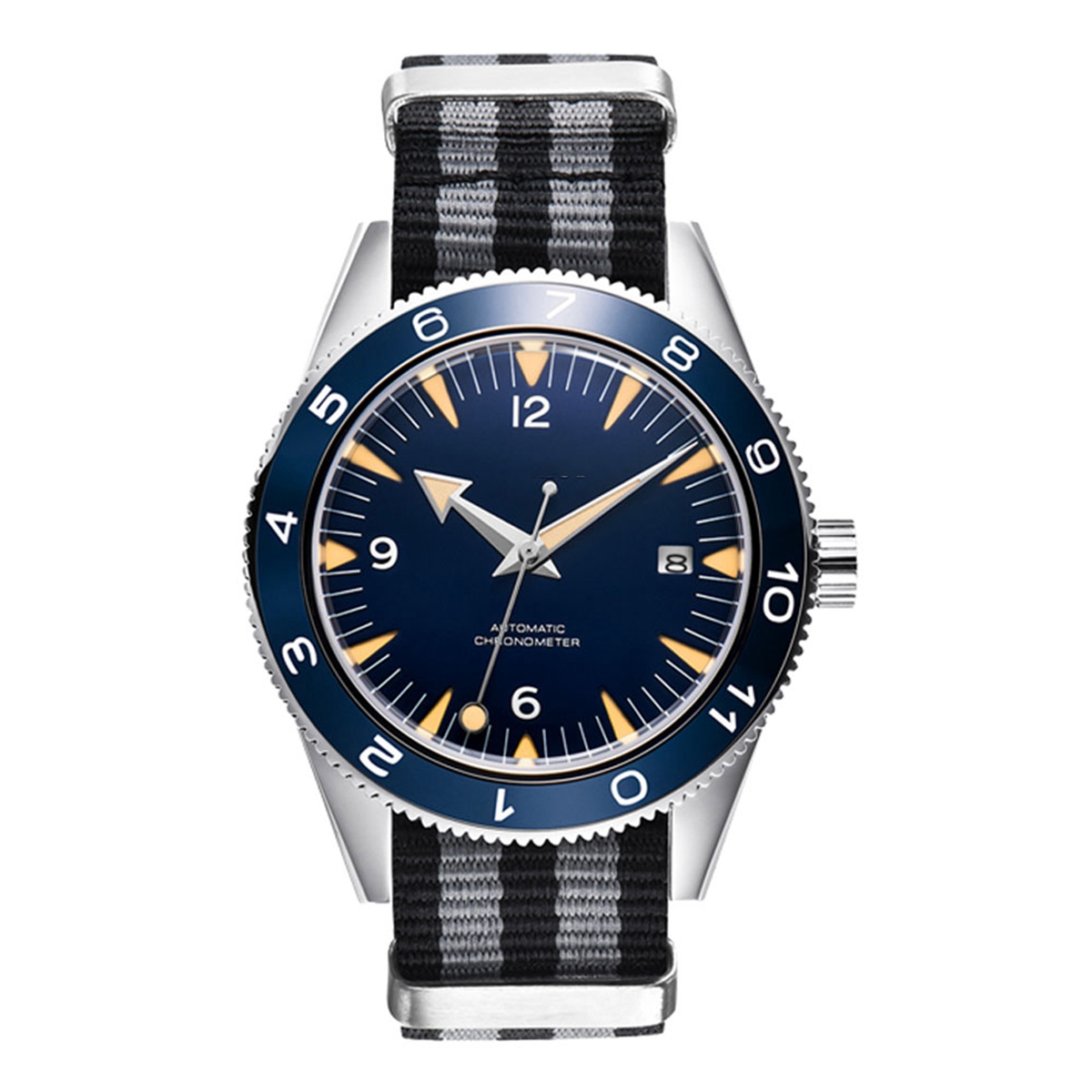 カスタムロゴ NH35 ムーブメント腕時計 10bars メ - Luxury Watch Collection のレビューと価格