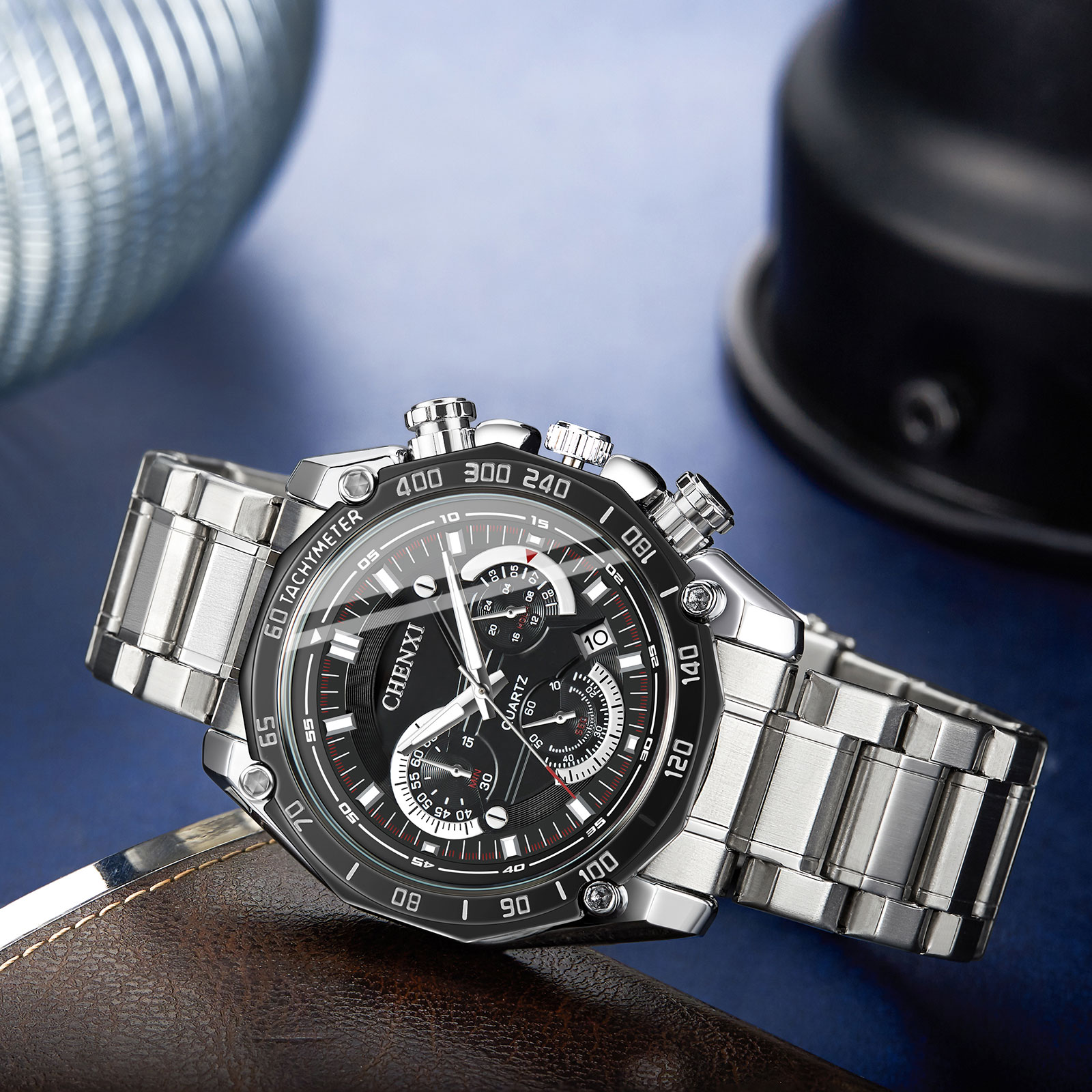 CHENXI メンズ腕時計ステンレス鋼クロノグラフトップ高級 - Luxury Watch Exhibition のレビューと価格