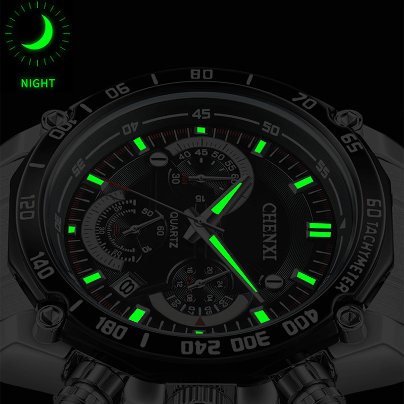 CHENXI メンズ腕時計ステンレス鋼クロノグラフトップ高級 - Luxury Watch Exhibition のレビューと価格