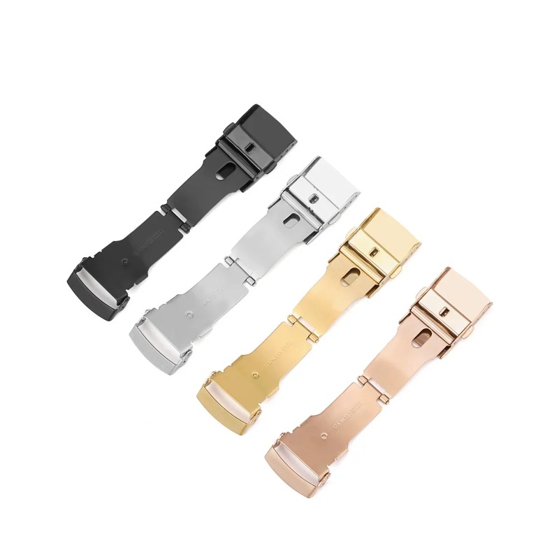 316L ソリッドステンレス鋼バックル 16 ミリメートル  - Luxury Watch Collection のレビューと価格