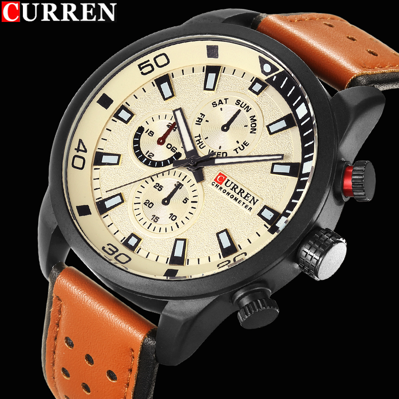カレン-メンズ防水クォーツ時計,エレガントで高級ブランド,2 - Luxury Watch Exhibition のレビューと価格