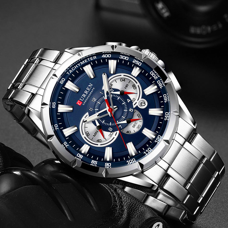 カレン-男性用腕時計,防水,ミリタリー,ステンレススチール, - Luxury Watch Exhibition のレビューと価格