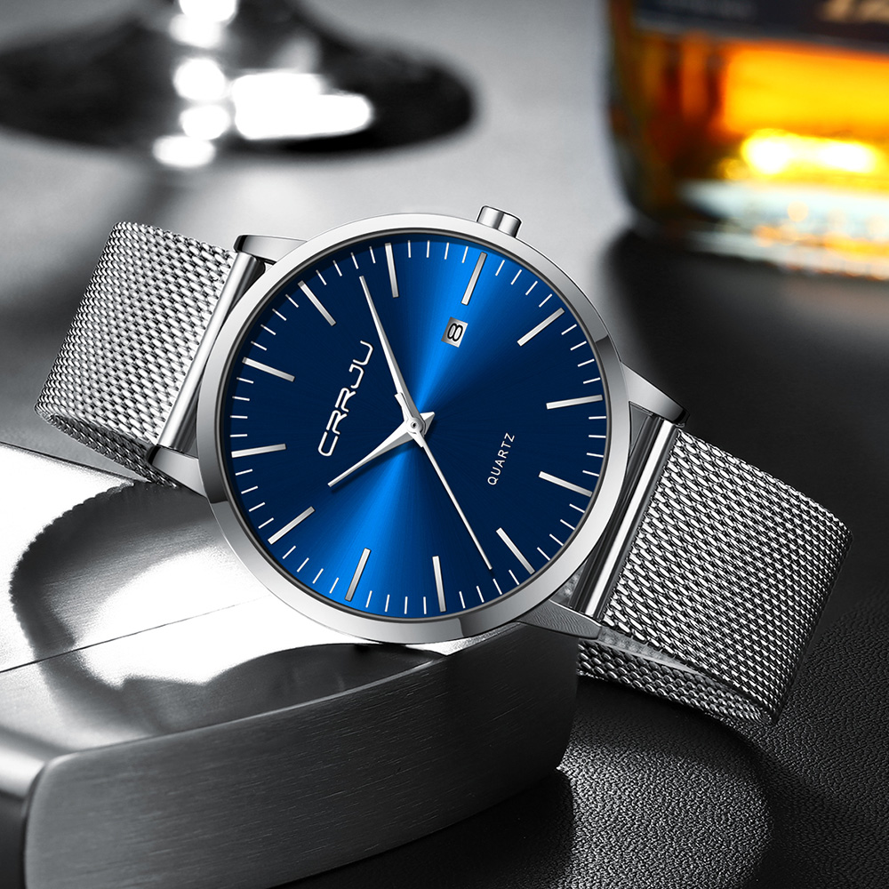 Crrju-メンズ防水超薄型クォーツ時計、シンプルな時計、ス - Luxury Watch Exhibition のレビューと価格