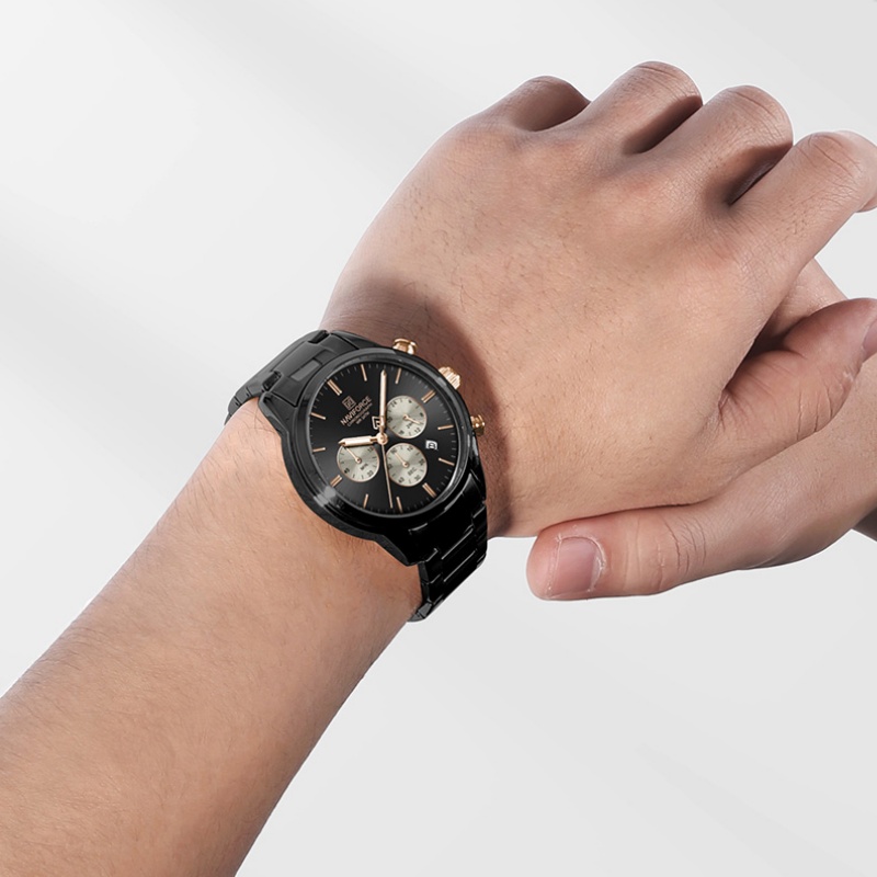 NAVIFORCE メンズクォーツクロノグラフウォッチ 防水 - Luxury Watch Straps のレビューと価格