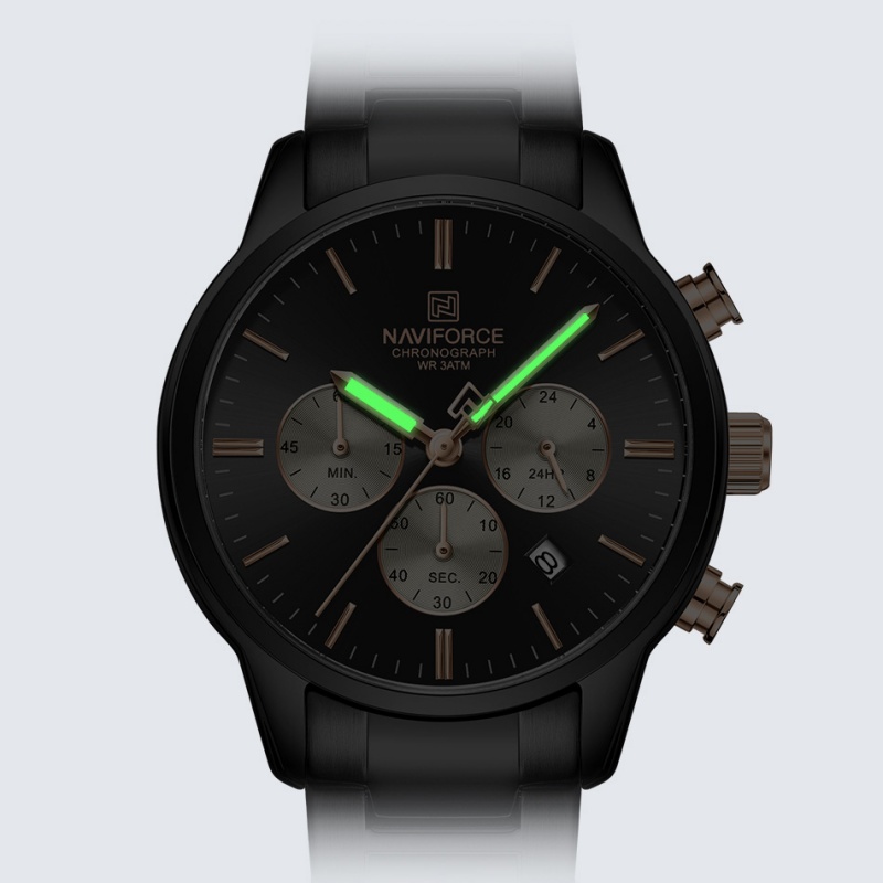 NAVIFORCE メンズクォーツクロノグラフウォッチ 防水 - Luxury Watch Straps のレビューと価格