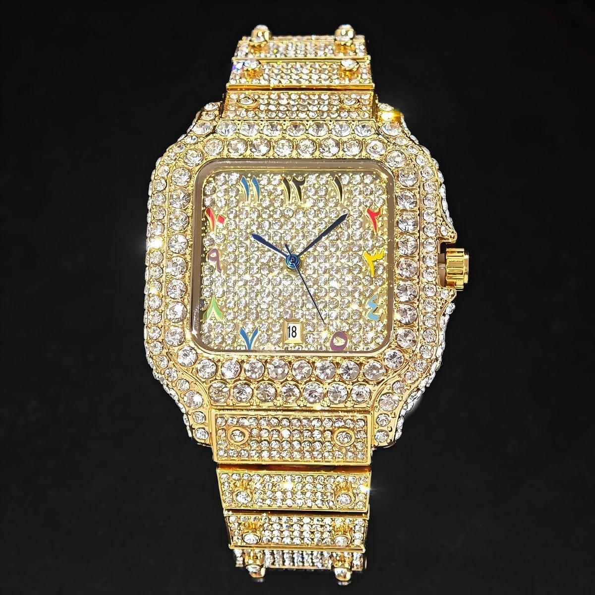 ホットファッション UNIGUET フルダイヤモンド アイス - Luxury Watch And Jewelry Brand のレビューと価格