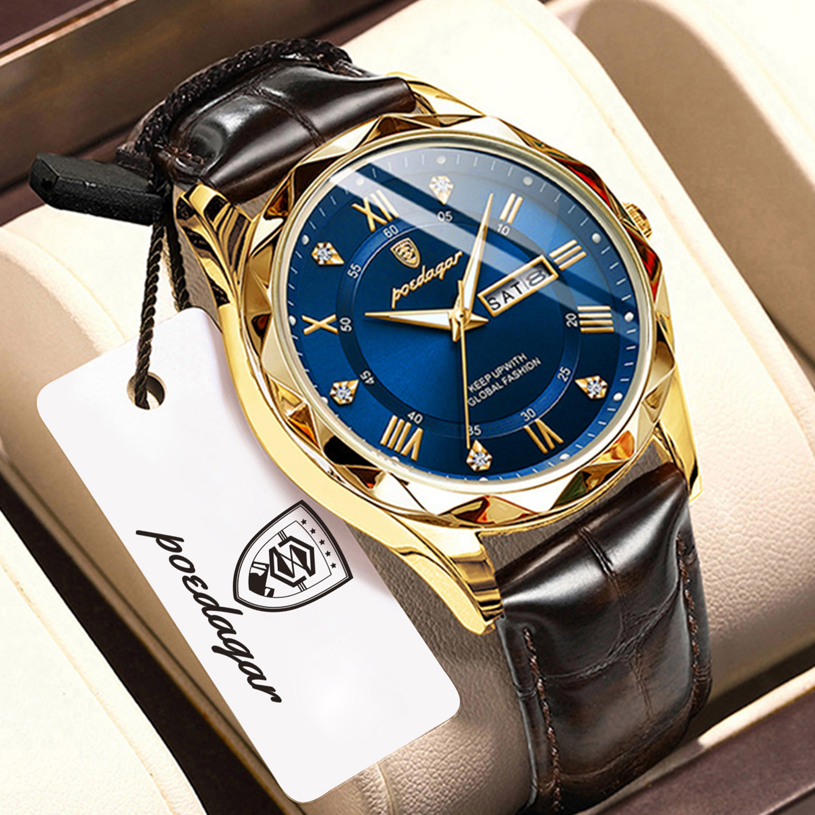 POEDAGAR トップファッションメンズ時計 防水 夜光  - Luxury Watch Audemars Piguet のレビューと価格