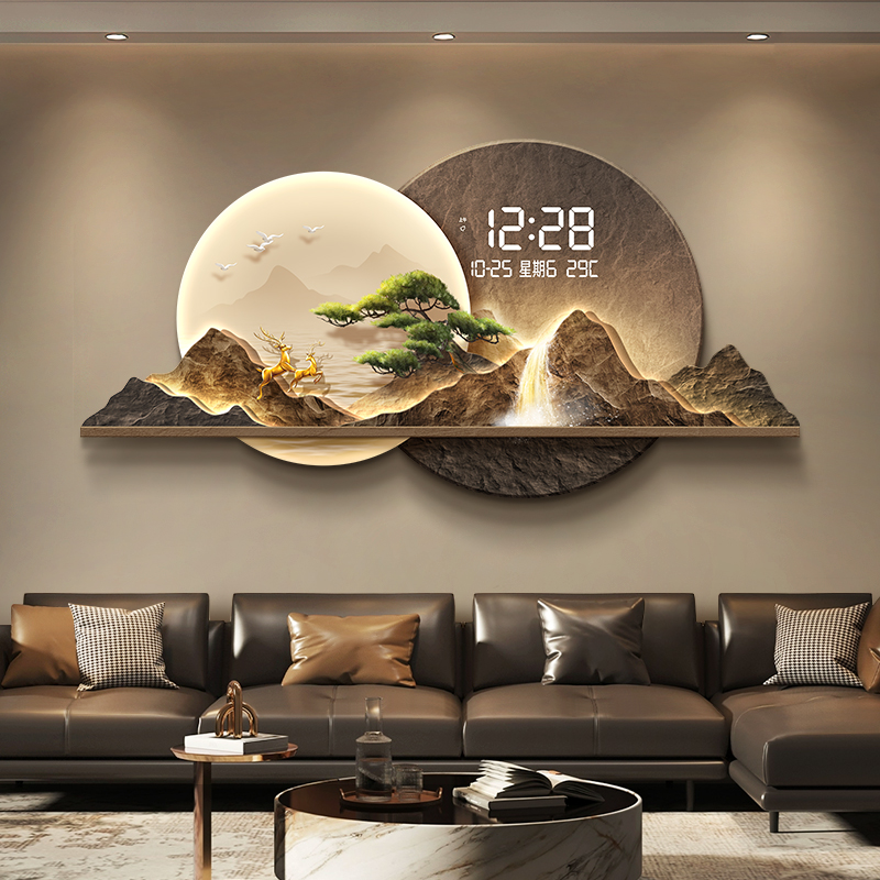 現代北欧壁時計デジタル高級ビッグサイズクリエイティブデザイン - Luxury Watch House のレビューと価格