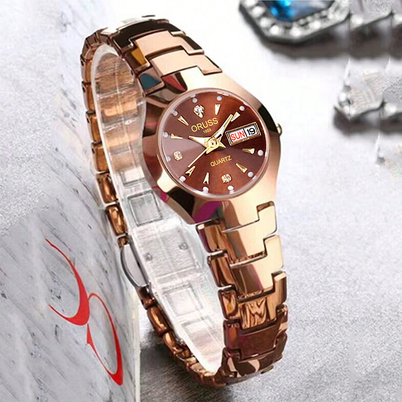 ORUSS ホットブランドレディース腕時計高品質ステンレス鋼 - Luxury Watch Exhibition のレビューと価格