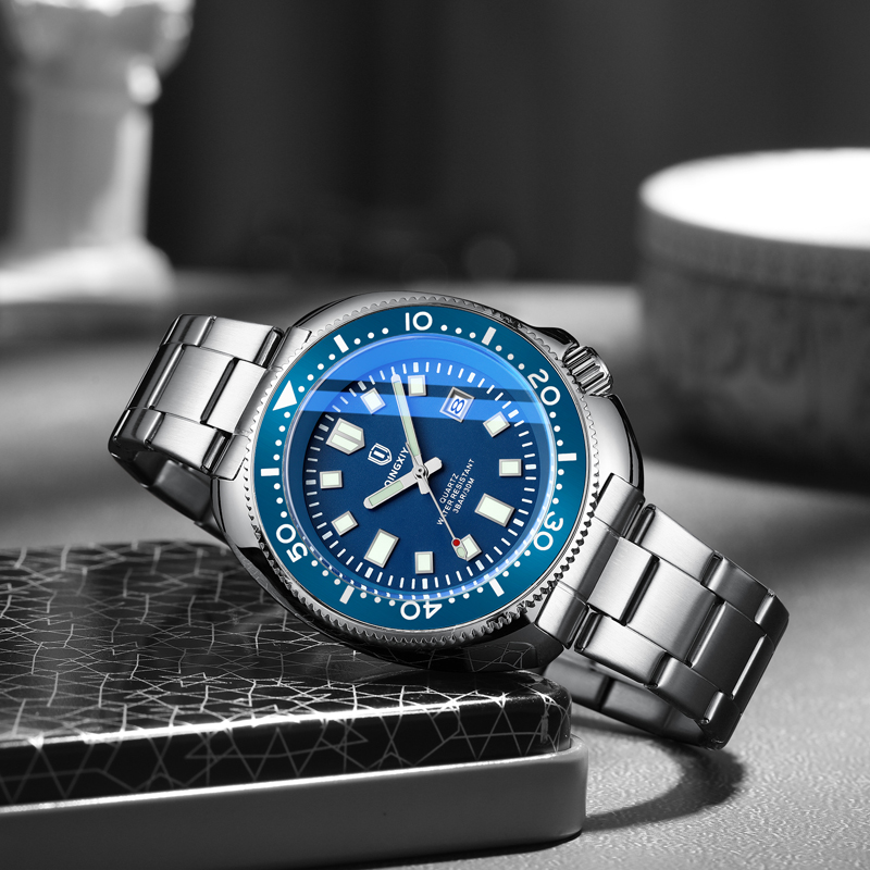 QINGXIYA ブランドファッションクラシックブルークォー - Luxury Watch Exhibition のレビューと価格